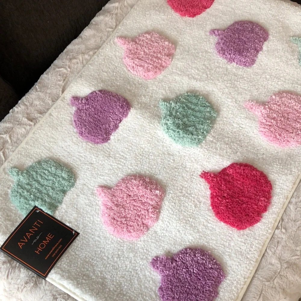 Avanti Home Collection PASTEL Pumpkins Bath Rug Mat Home Decor